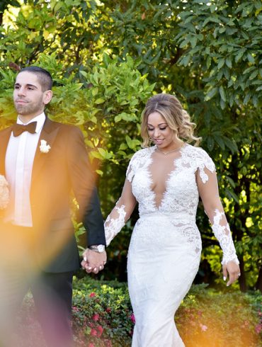 Real Wedding: Pure white in Beverly Hills