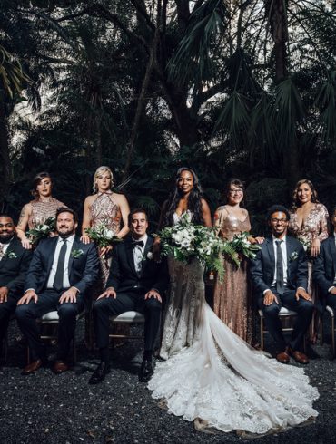 Real wedding: Tropical greenery in Miami