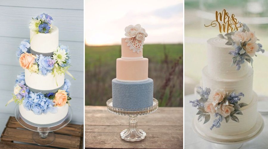 blue peach cakes