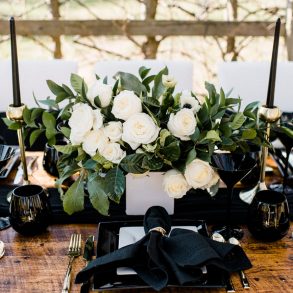 Wedding Colour Palette: Black and White