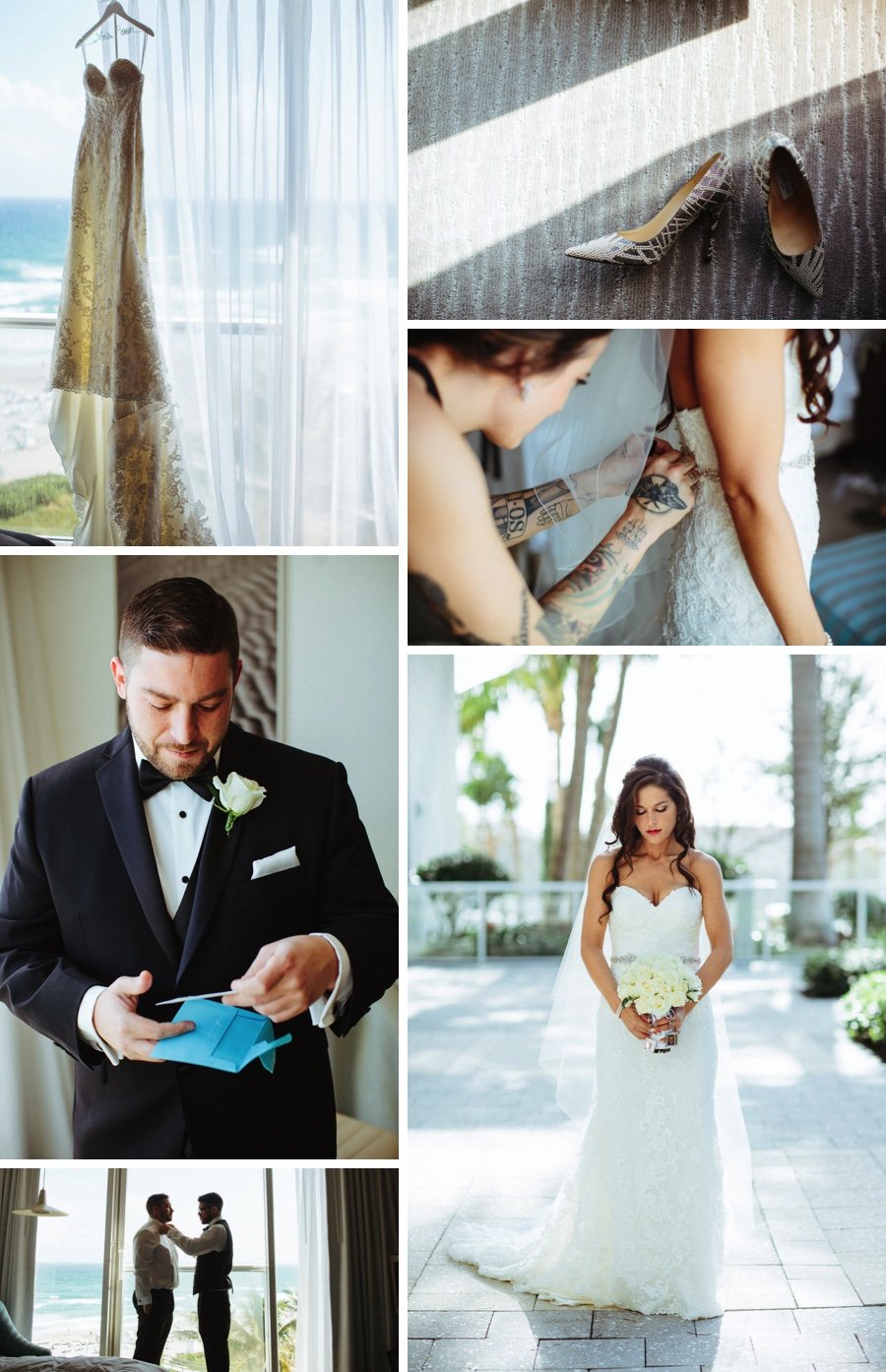 Real wedding: White florals and a furry friend