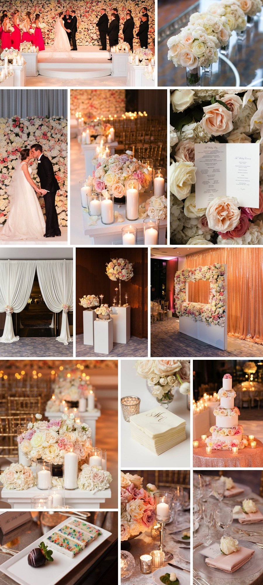 Real wedding: Pink & floral in Chicago