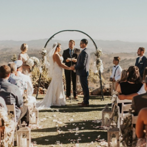 Real wedding: A Californian hilltop and tacos