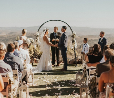 Real wedding: A Californian hilltop and tacos