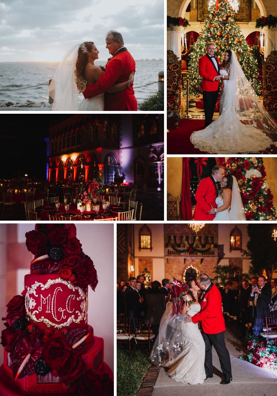 Real wedding: Blue seas and Christmas trees