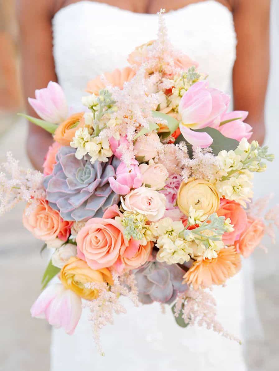 Spring wedding flowers