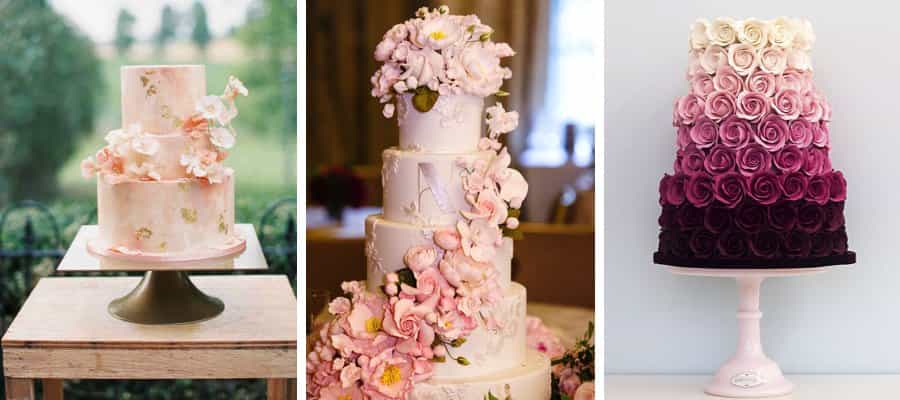 Five ways to do floral wedding cakes Five ways to do floral wedding cakes