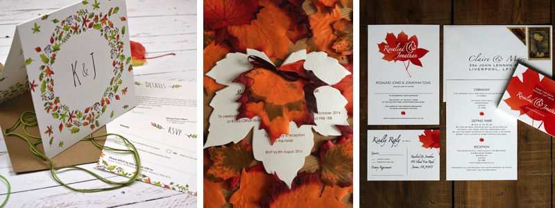 Autumnal wedding stationery inspiration Autumnal wedding stationery inspiration