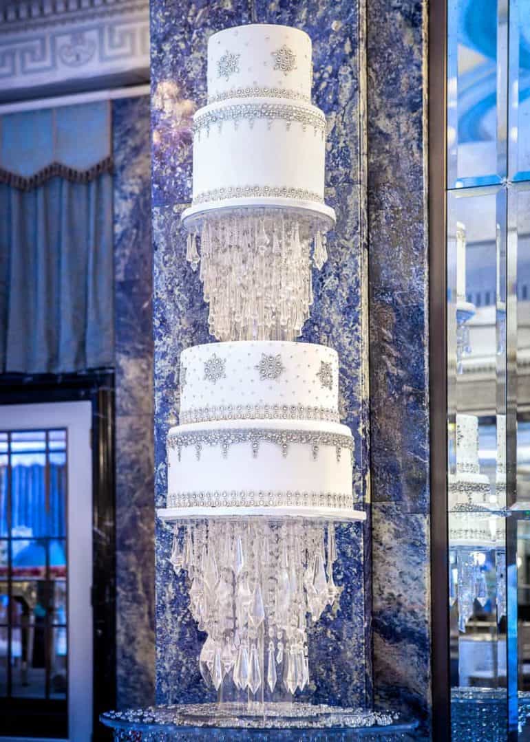 floating bling wedding cake dorchester1 copy