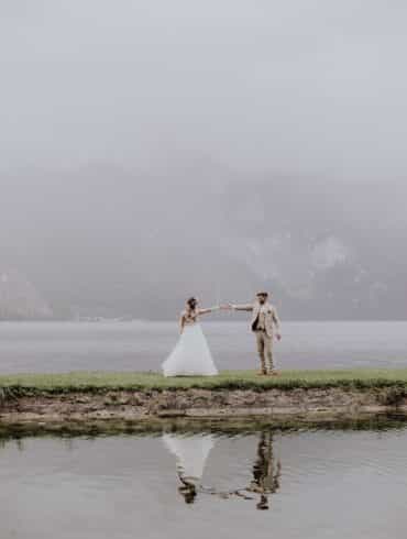 Real wedding: Austrian lakes and mountains