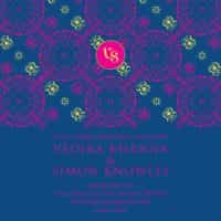 mandala love classic blue wedding invitation2 from £5 ananyacards.com