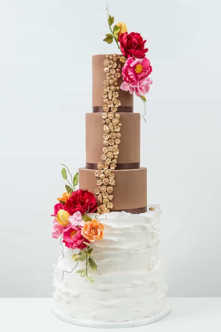 textured cake chocolate ruffle cake elizabethscakeemporium 1