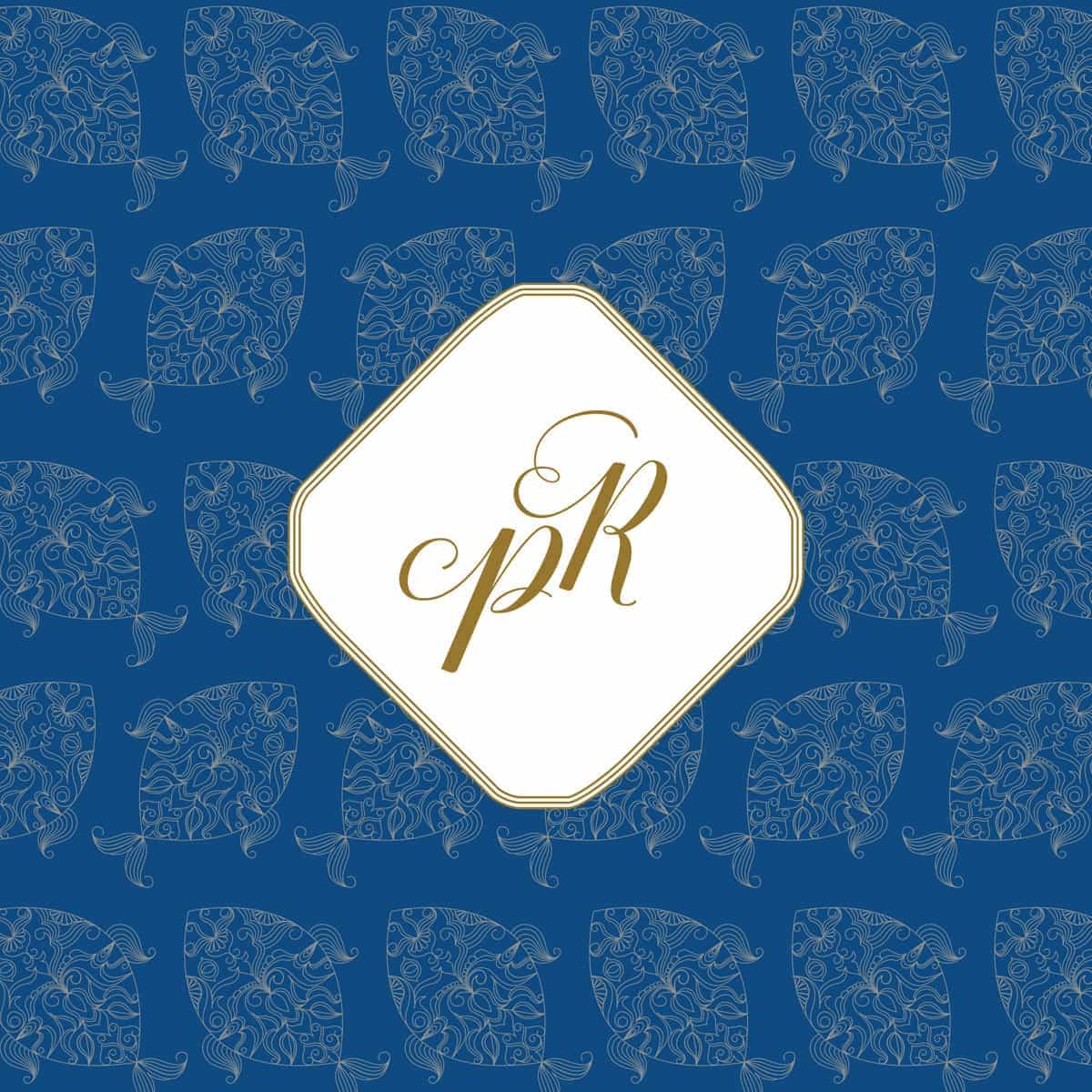 trio of life classic blue wedding invitation10 fish from £5 ananyacards.com
