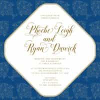 trio of life classic blue wedding invitation3 fish from £5 ananyacards.com
