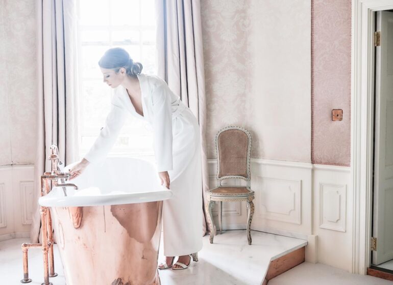 English Rose Bridal Shoot In Luxury Wedding Venue Hampshire