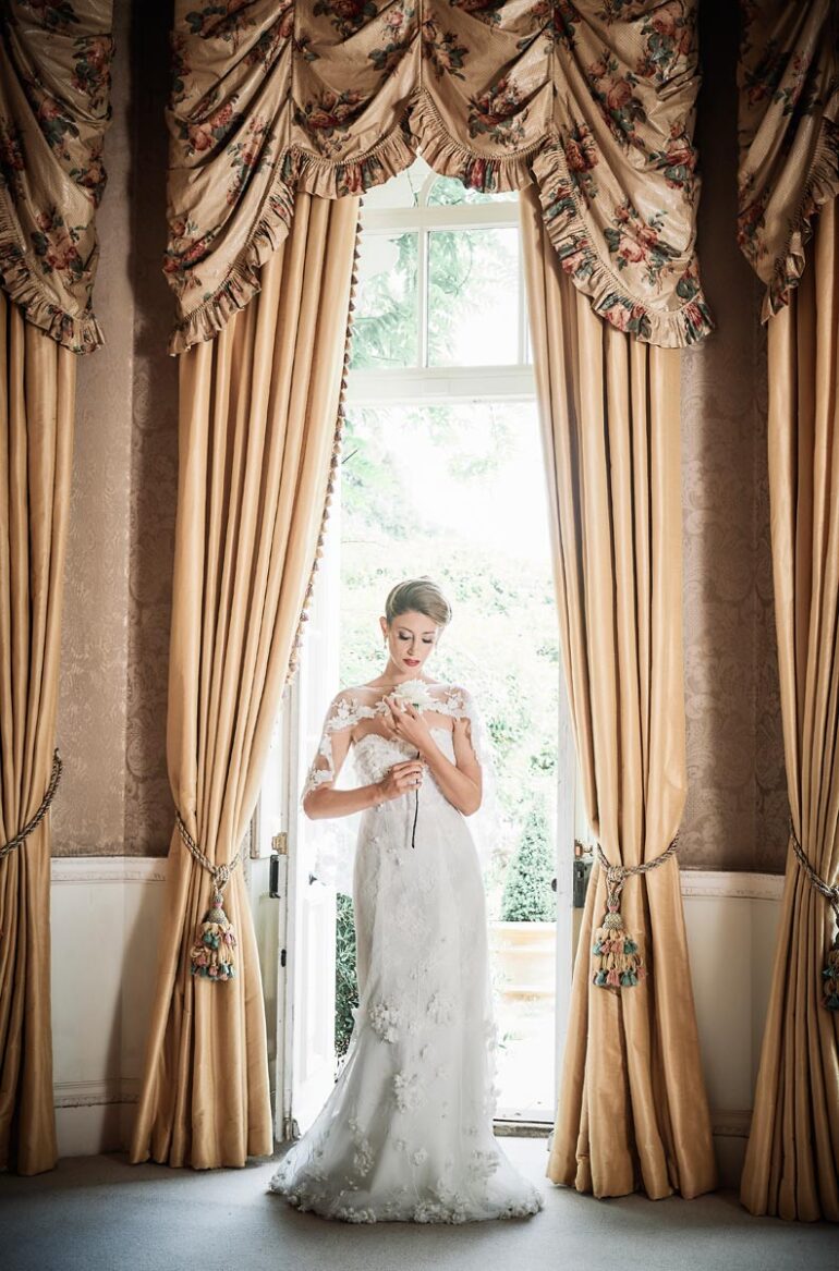 English Rose Bridal Shoot In Luxury Wedding Venue Hampshire