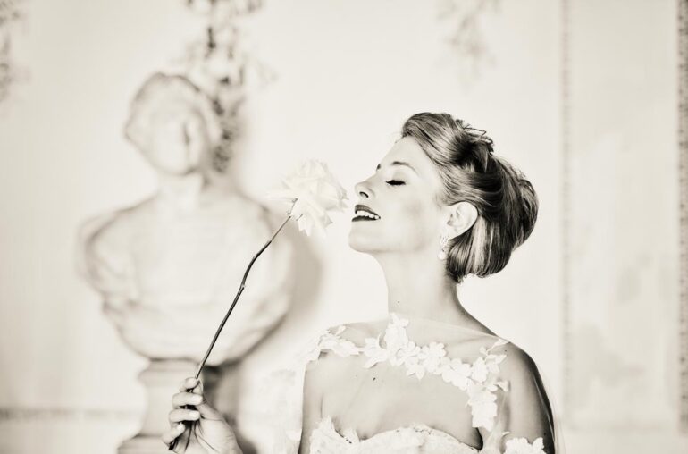 English Rose Bridal Shoot In Luxury Wedding Venue Hampshire