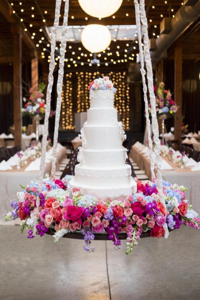 Luxe up a warehouse wedding