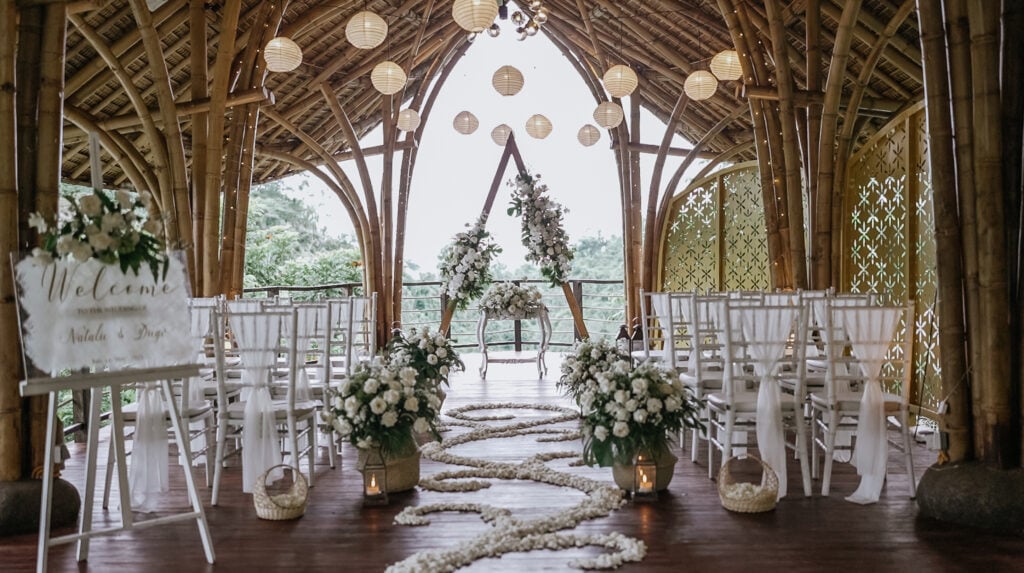 Introducing the Enchanting Puspaka Wedding Chapel, A Bamboo Masterpiece Amidst Ubud's Lush Forest Introducing the Enchanting Puspaka Wedding Chapel, A Bamboo Masterpiece Amidst Ubud's Lush Forest