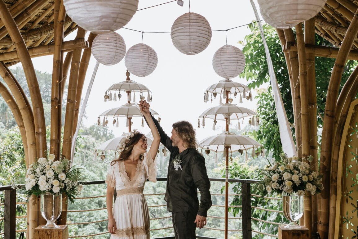 Introducing the Enchanting Puspaka Wedding Chapel, A Bamboo Masterpiece Amidst Ubud's Lush Forest