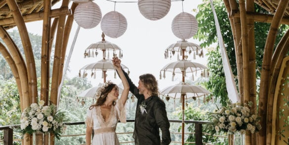Introducing the Enchanting Puspaka Wedding Chapel, A Bamboo Masterpiece Amidst Ubud's Lush Forest