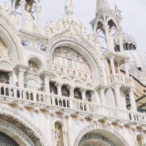 Ornate Gothic building with arches and statues