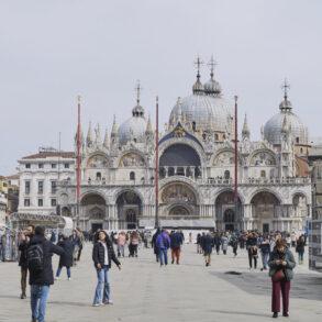 Tourists in Piazza San Marco, Venice