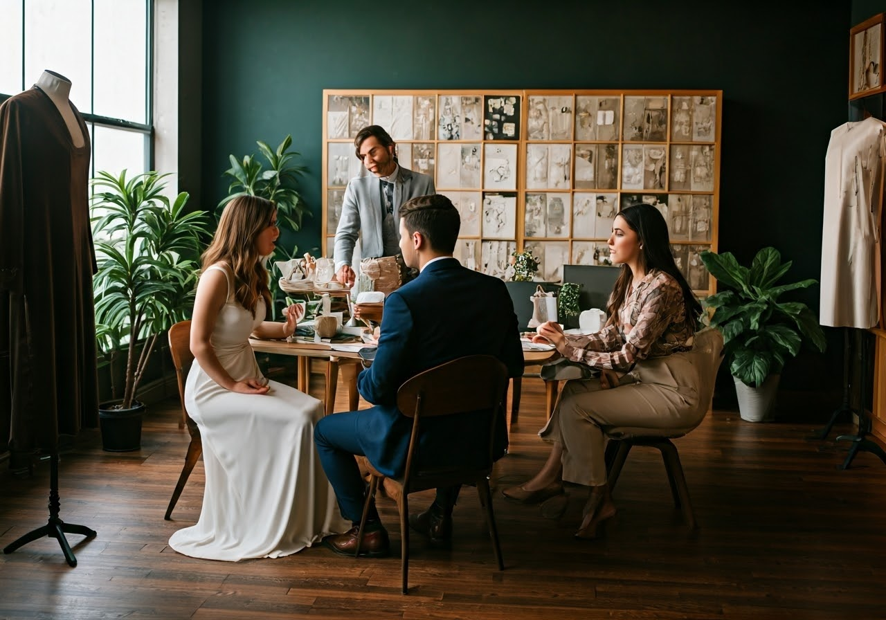 Top 10 Wedding Planners in USA Revealed Couple discussing wedding vision
