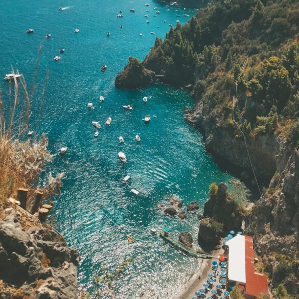 aerial view of body of water during daytime