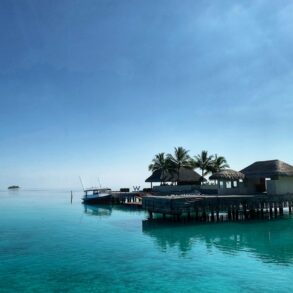 brown wooden house on body of water during daytime