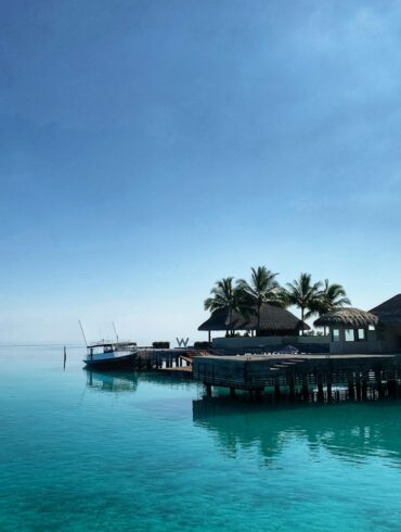 brown wooden house on body of water during daytime