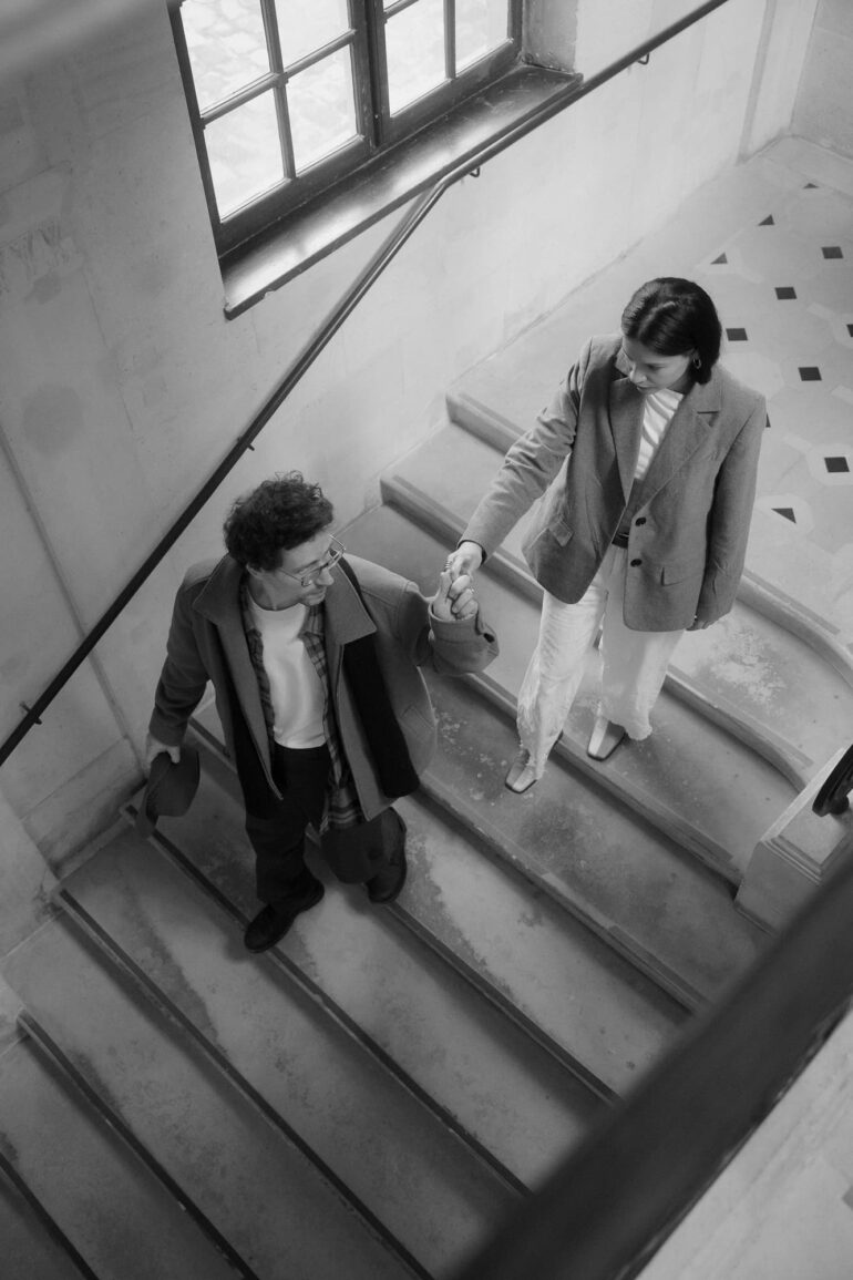 Paris, A Couple in Motion - Giuseppe Suma