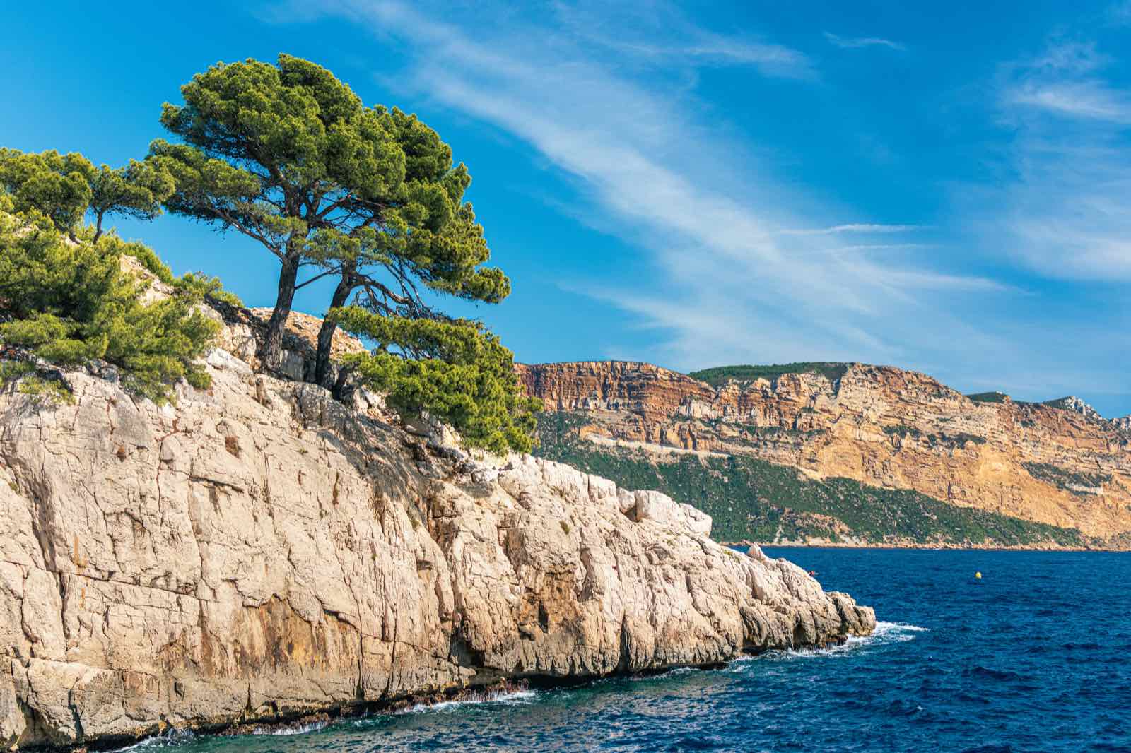 The Côte d’Azur coastline