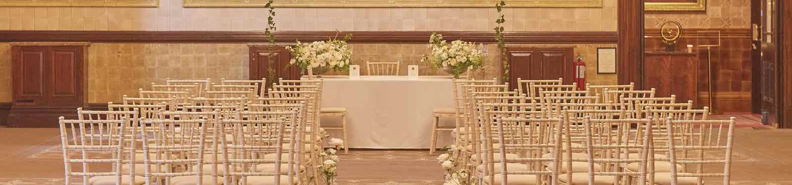 The Gladstone Library wedding venue, The Royal Horseguards and One Whitehall Place, London