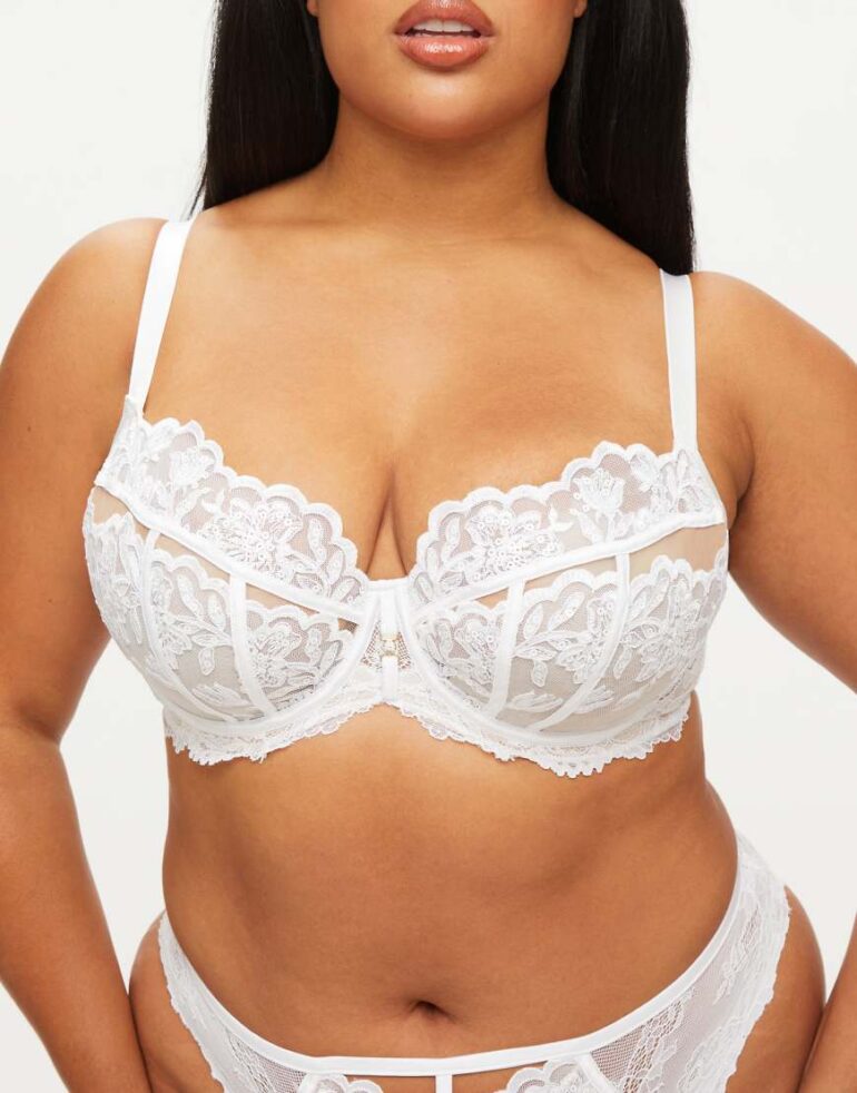 Ann Summers The icon fuller bust non padded balcony bra in white