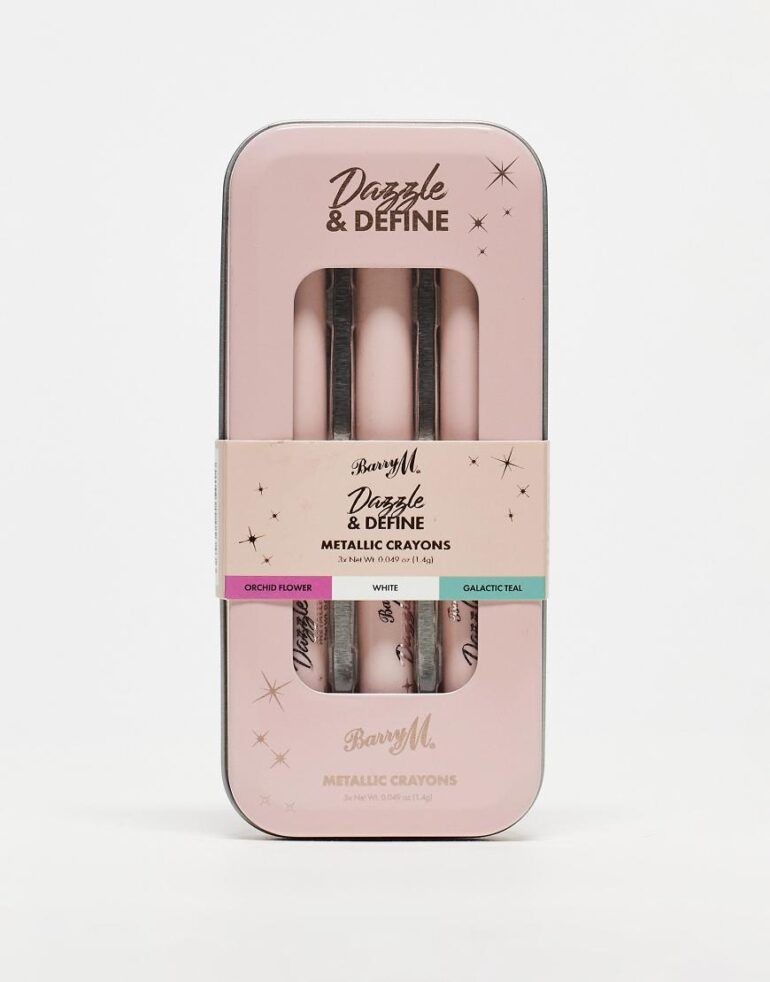 Barry M Dazzle & Define Metallic Crayons - Metallic Brights-Multi