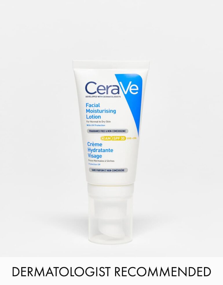 CeraVe AM Facial Moisturising Lotion SPF30 with Ceramides for Normal to Dry Skin 52ml-No colour