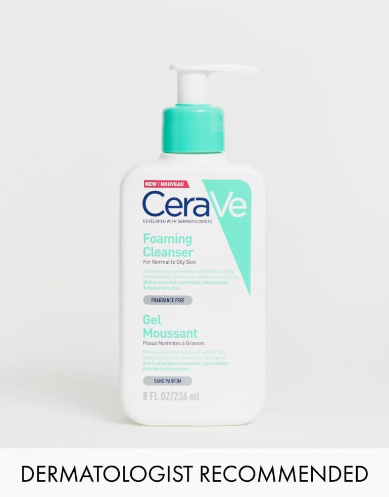 CeraVe Foaming Cleanser for Normal to Oily Skin 236ml-No colour