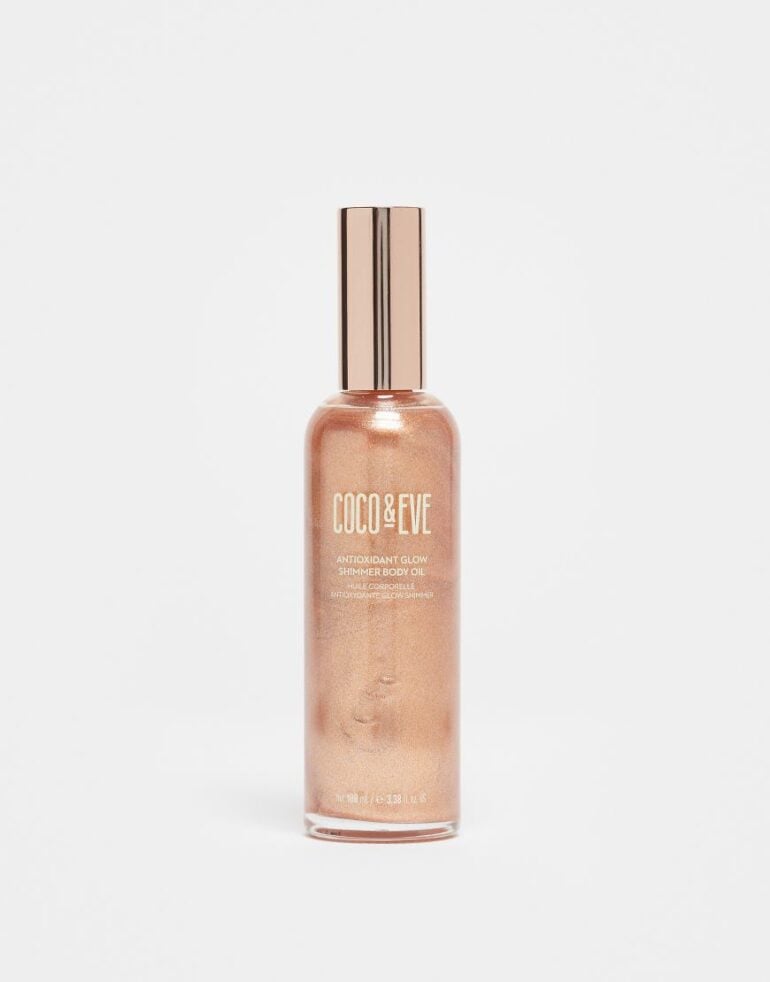 Coco & Eve Antioxidant Glow Shimmer Body Oil 100ml-No colour