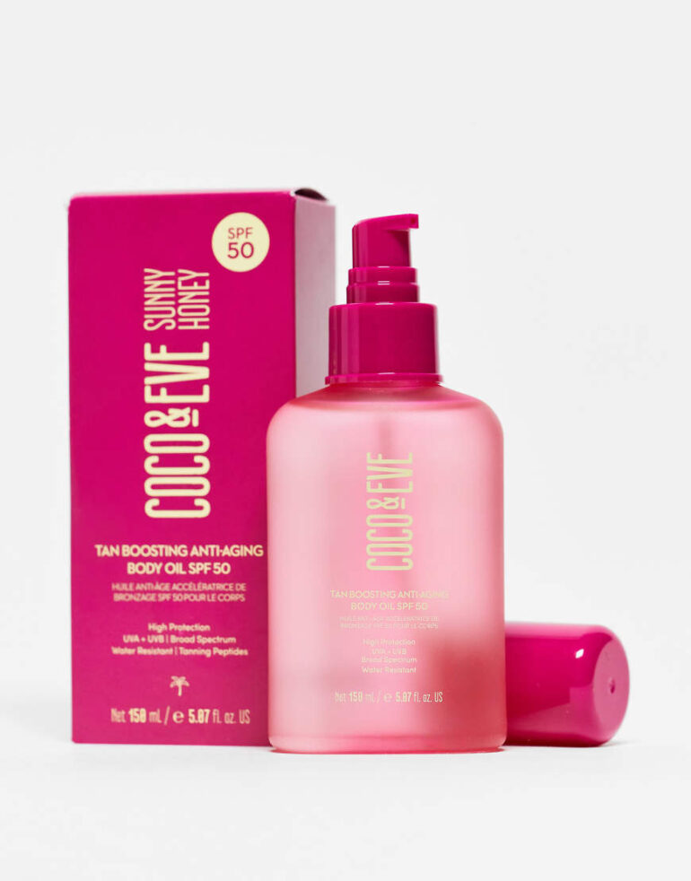 Coco & Eve Tan Boosting Anti-aging Body Oil SPF50 150ml-No colour