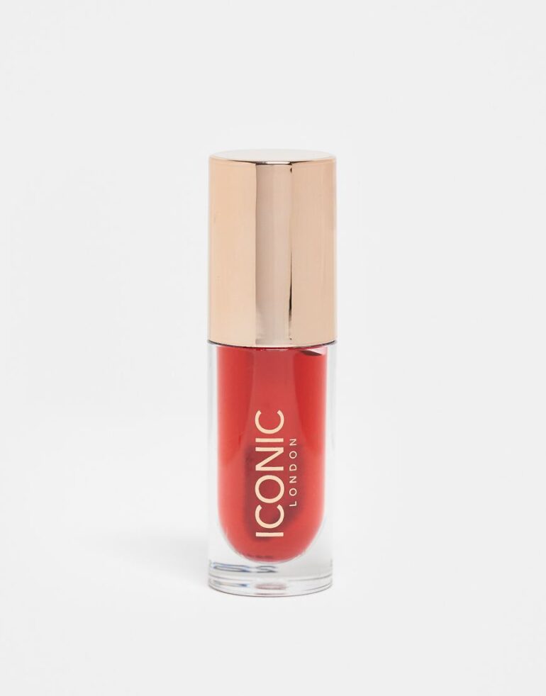 Iconic London Lustre Lip Oil One to Watch-Red