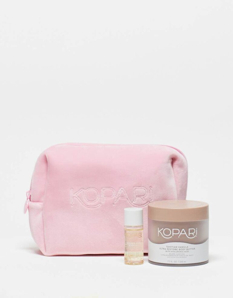 Kopari X ASOS Exclusive Tahitian Vanilla Body Butter, Golden Body Oil and Bag - 15% saving-No colour