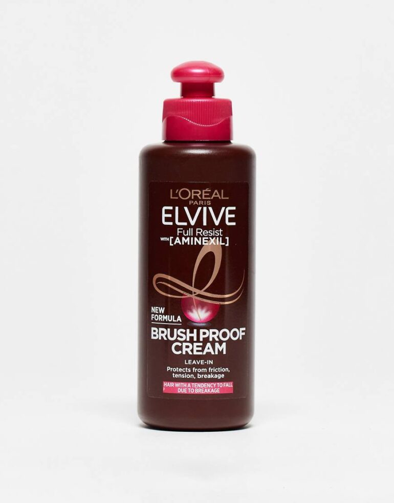 L'Oreal Paris Elvive Full Resist Brush-Proof Cream With Aminexil for Hair Fall Due to Breakage 200ml-No colour