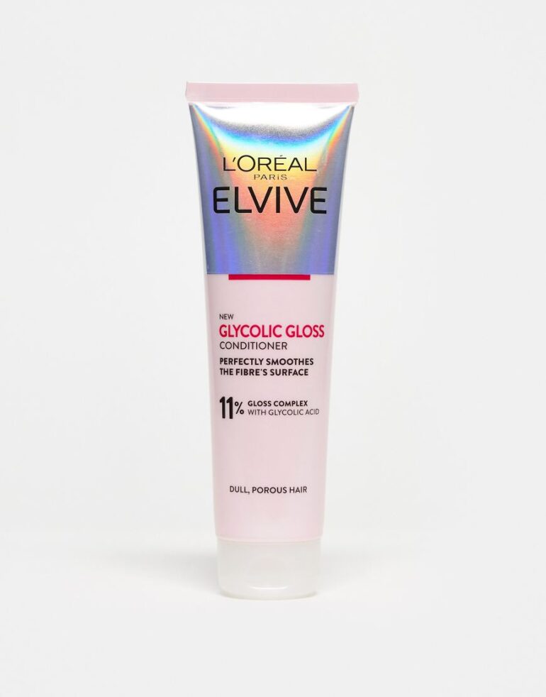 L'Oreal Paris Elvive Glycolic Gloss Conditioner for Dull Porous Hair 150ml-No colour