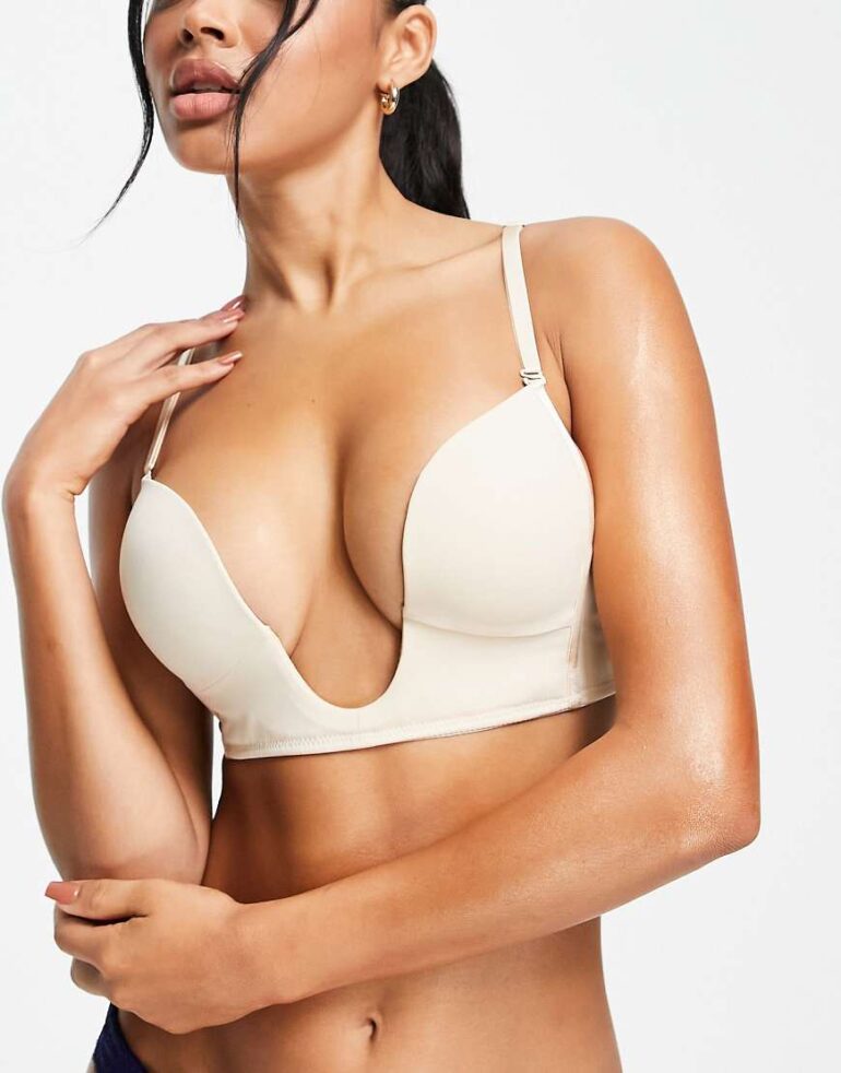 Magic Bodyfashion ultra plunge V bra in latte-Neutral