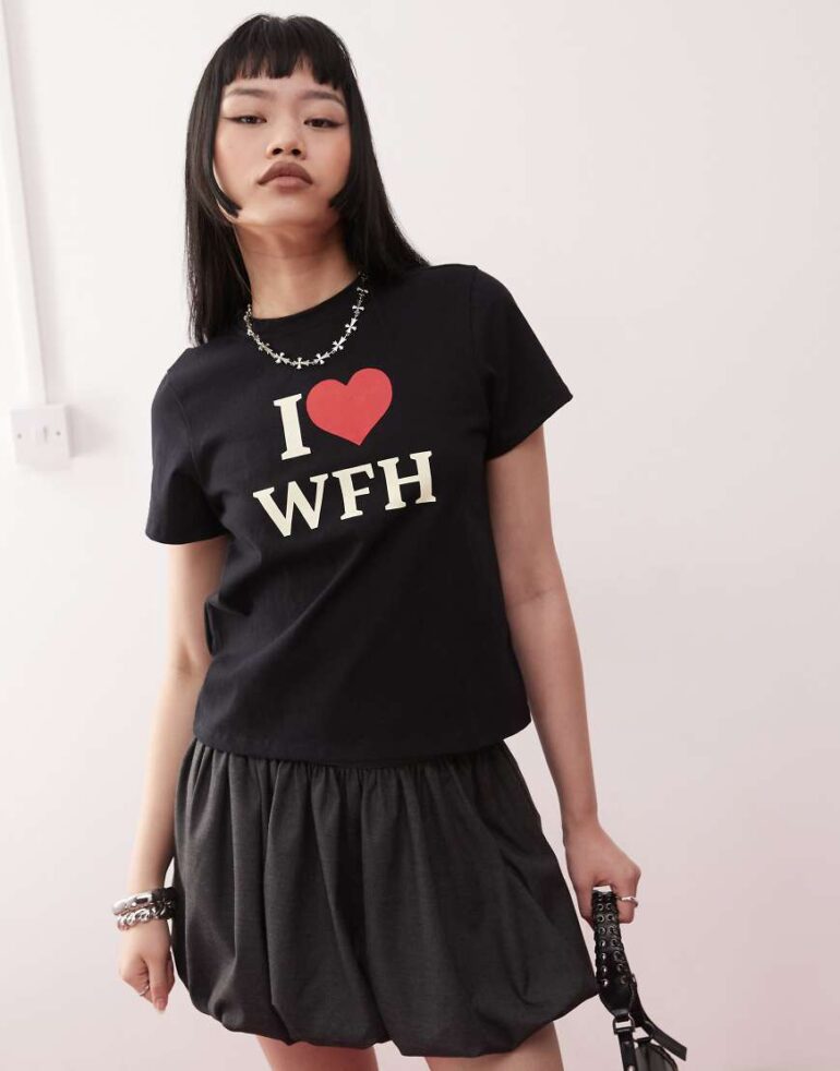 Motel sakha motif baby t-shirt in black