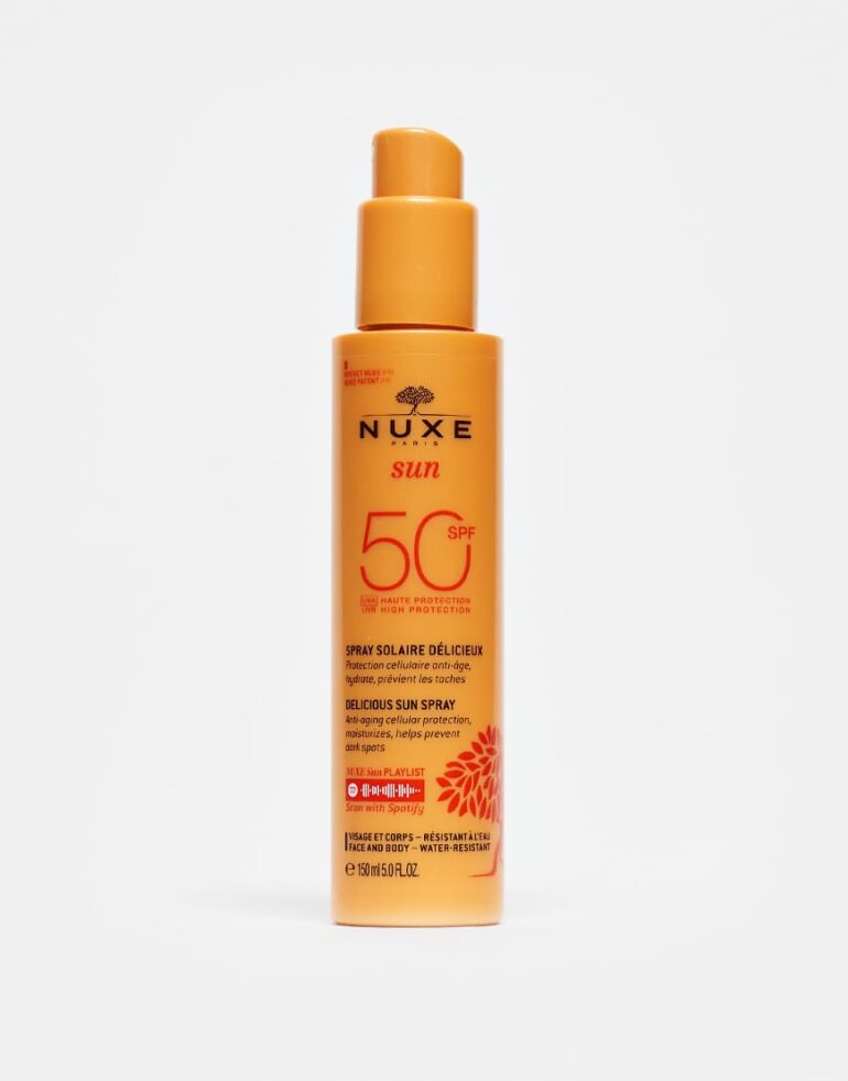 NUXE Delicious Sun Spray High Protection SPF 50 Face and Body 150ml-No colour