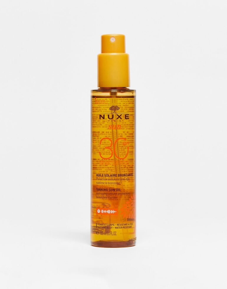 NUXE Sun Tanning Sun Oil for Face and Body SPF 30 150ml-No colour