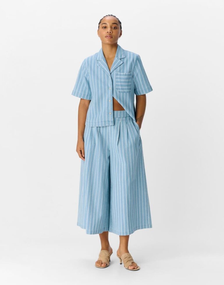 Object Culotte jeans in light blue