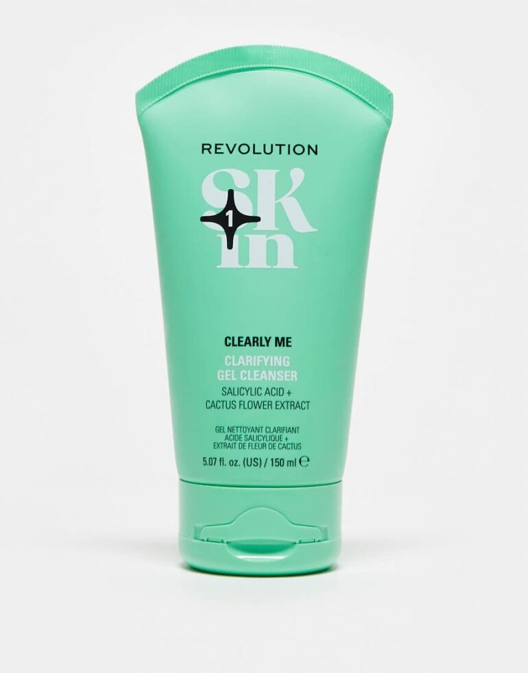 Revolution Skin Clearly Me 2% Salicylic Acid Clarifying Cleansing Gel150ml-No colour